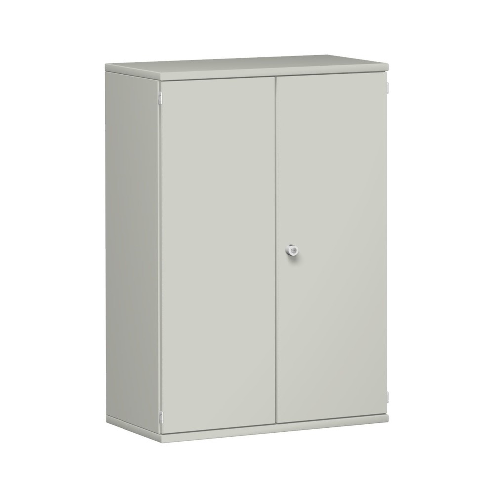 Illustration du produit: Armoire de bureau Profi, 3 hauteurs de classeur, largeur 800 mm, porte battante, gris clair