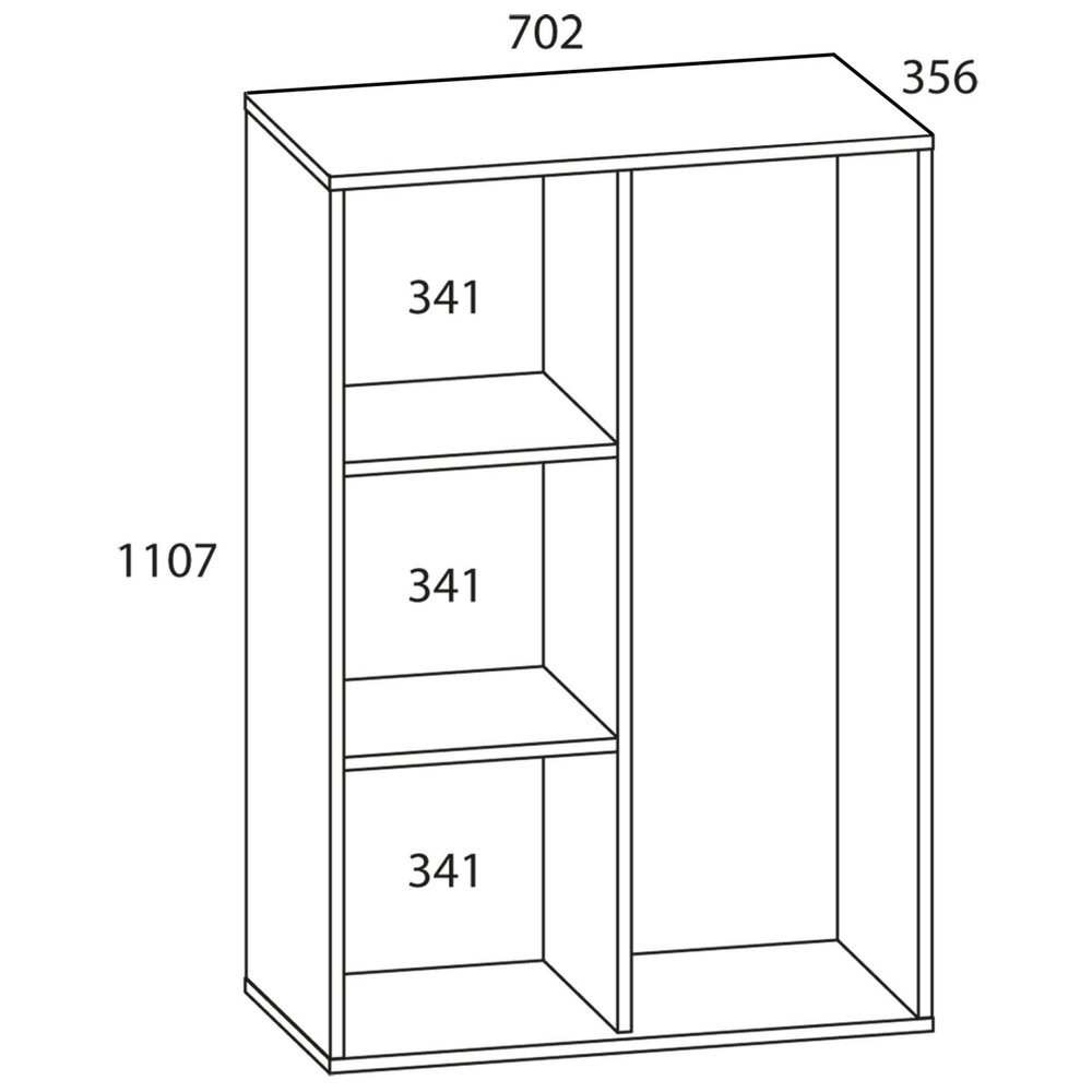 N° de l'image du produit 2 : VCM armoire à produits de nettoyage Lona Mini avec portes, blanche