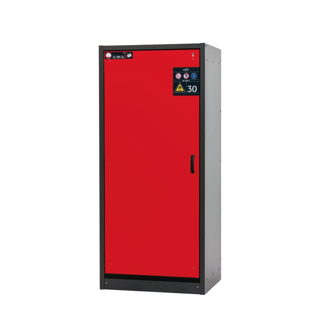 Illustration du produit: Armoire coupe-feu asecos® de type 30, haut. x larg. x prof. 1 947 x 864 x 620 mm, gris anthracite, rouge signalisation