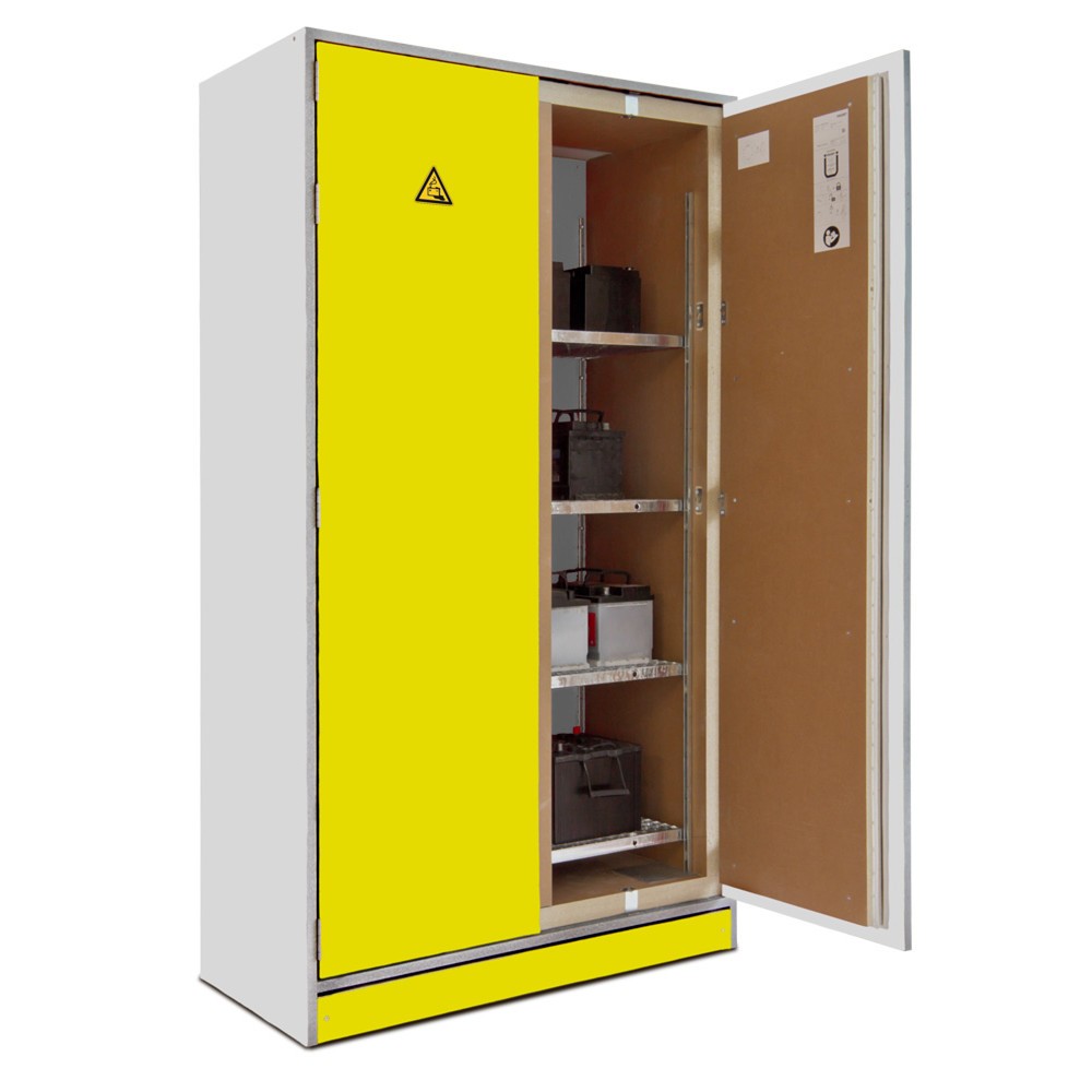 N° de l'image du produit 2 : Steinbock® Batterie-armoire de sécurité pour batterie lithium-ions, 2 vantaux