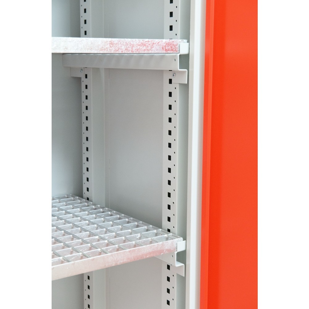 N° de l'image du produit 3 : Armoire de sécurité Steinbock® pour conteneurs d’huile, 2 étagères grillagées, 1 cuve de rétention, HxlxP 1 950 x 950 x 500 mm