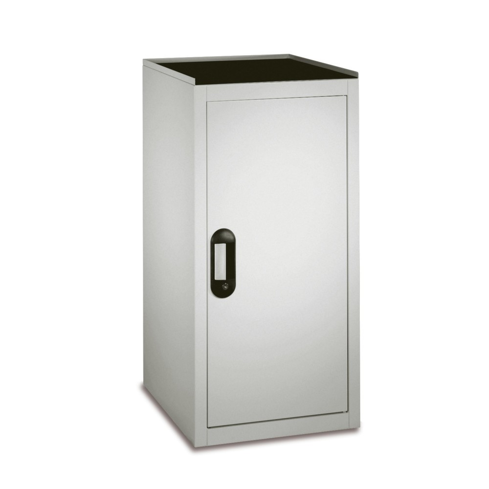 Illustration du produit: Armoire à produits chimiques C+P Acurado, 2 cuves de rétention galvanisées, haut. x larg. x prof. 1 000 x 500 x 500 mm, gris clair, jaune trafic