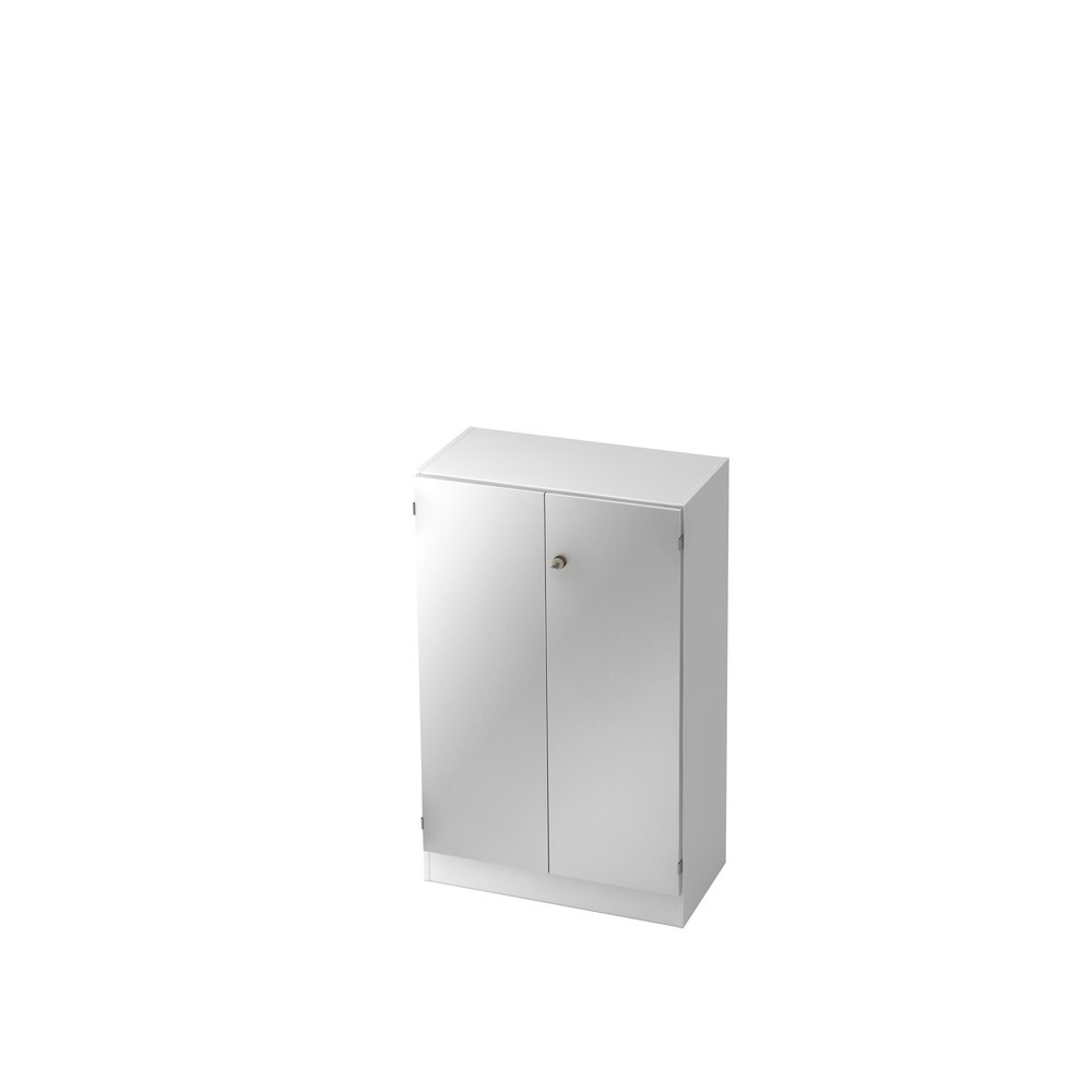 Illustration du produit: Armoire Hammerbacher 3OH avec socle SG blanc/argenté