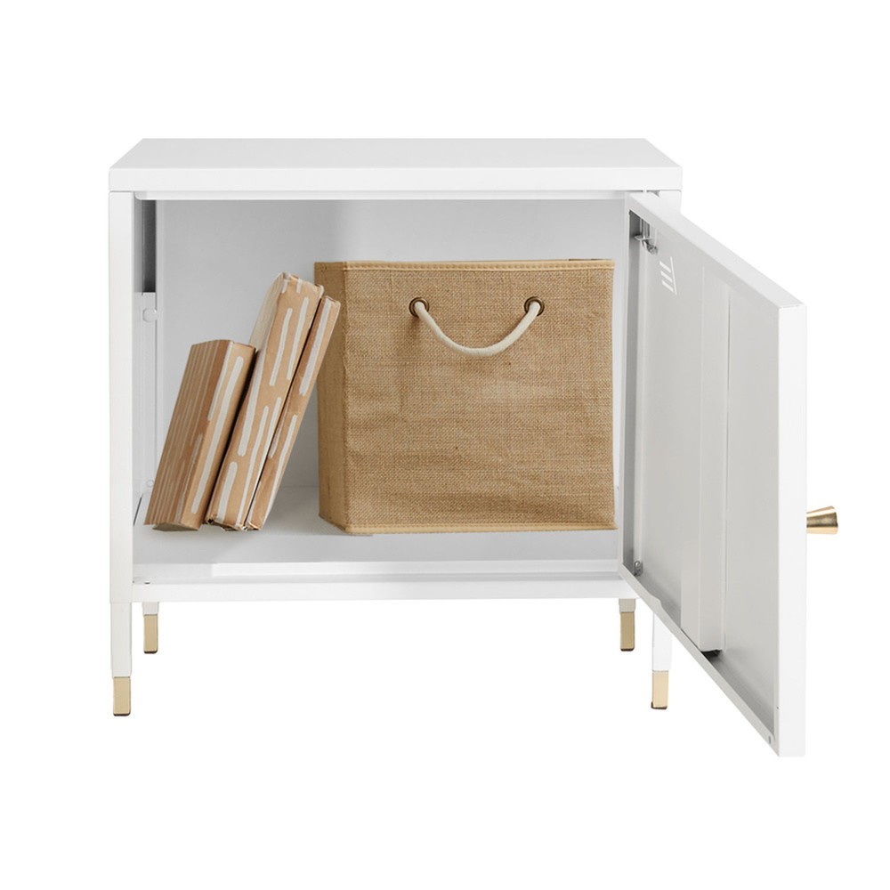 N° de l'image du produit 3 : Armoire métallique / meuble bas hjh OFFICE UMEO métal, blanc