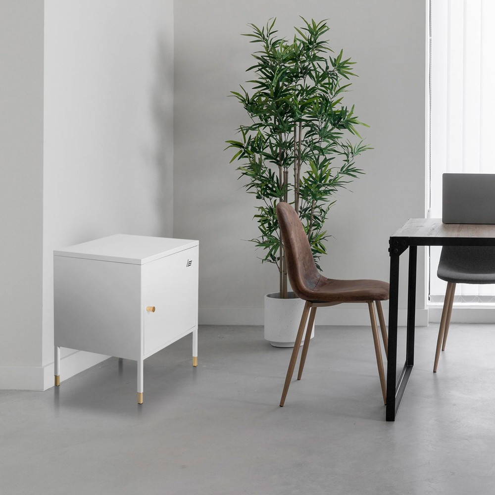 N° de l'image du produit 4 : Armoire métallique / meuble bas hjh OFFICE UMEO métal, blanc