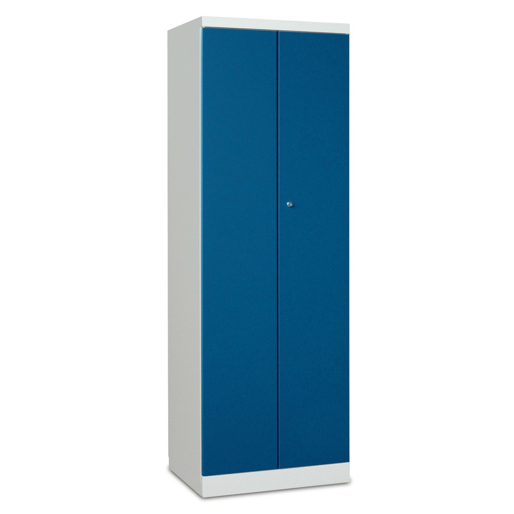 N° de l'image du produit 2 : Armoire-penderie PAVOY avec portes battantes, H x l x P 1 800 x 600 x 500, fermeture centralisée, bleu gentiane, gris clair