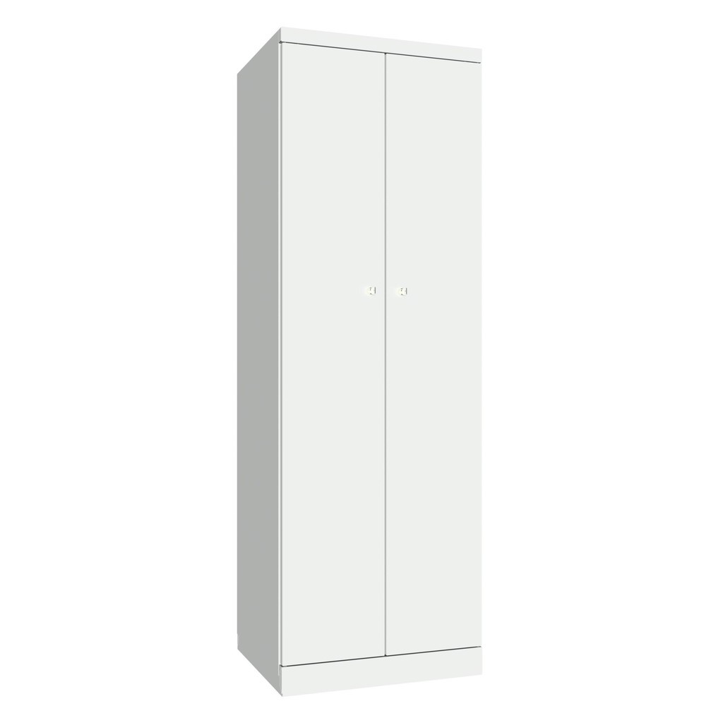 N° de l'image du produit 2 : Armoire-penderie PAVOY avec portes battantes, H x l x P 1 800 x 600 x 500, fermeture individuelle, gris clair, gris clair