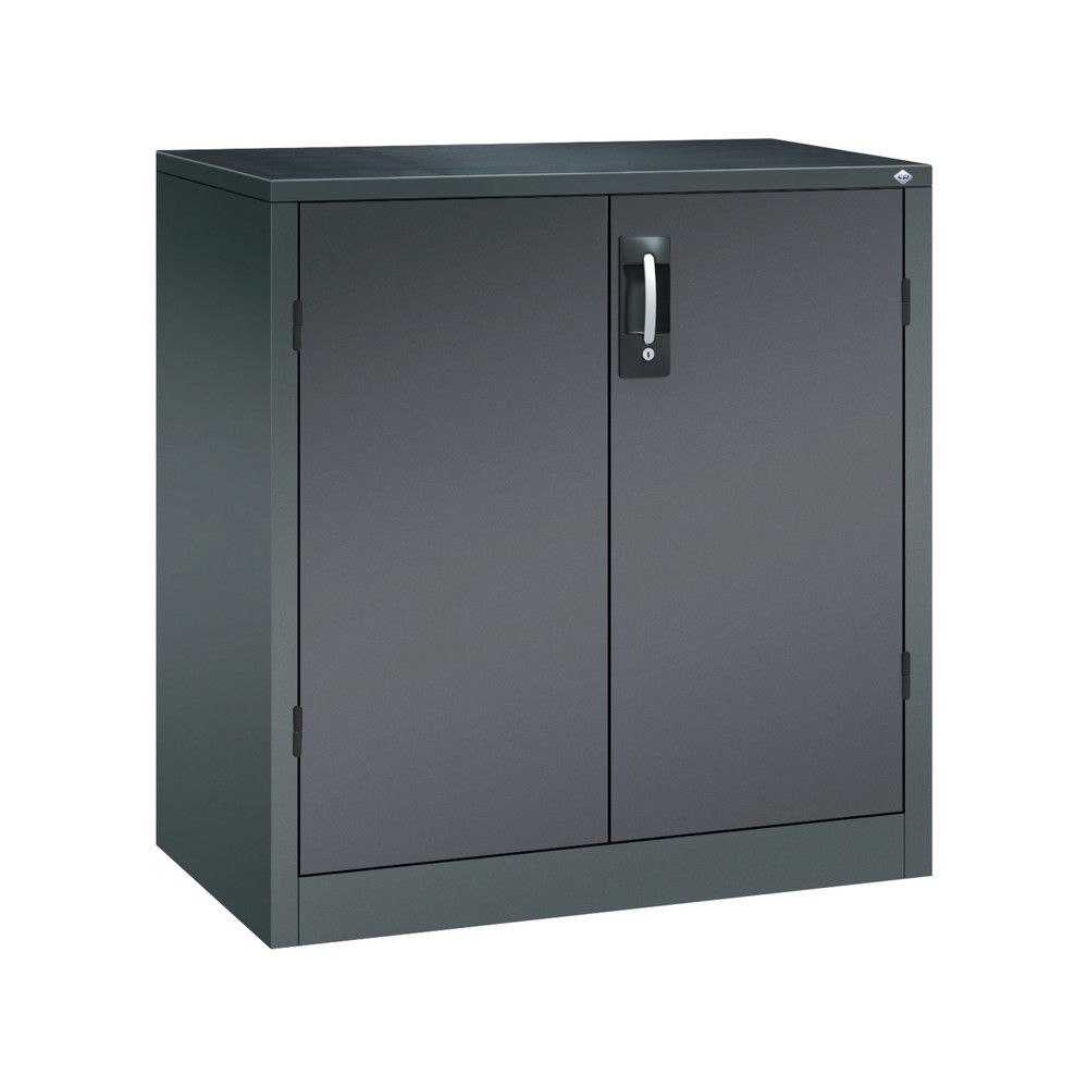 Illustration du produit: Armoire pour charges lourdes C+P avec 1 tablette, H x l x P 1 000 x 930 x 500 mm, gris anthracite, gris noir