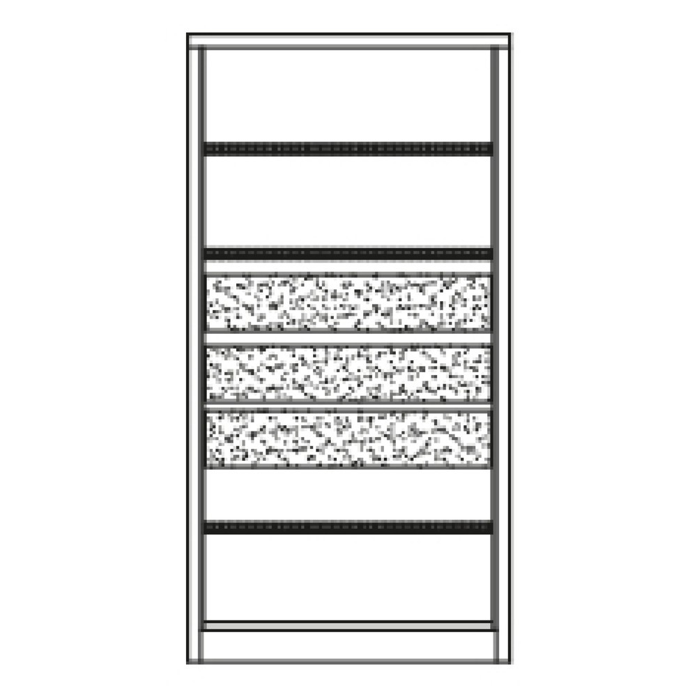 N° de l'image du produit 6 : Armoire pour charges lourdes PAVOY Premium, 3 tablettes + tiroirs 3 x 175 mm, bleu clair, gris clair