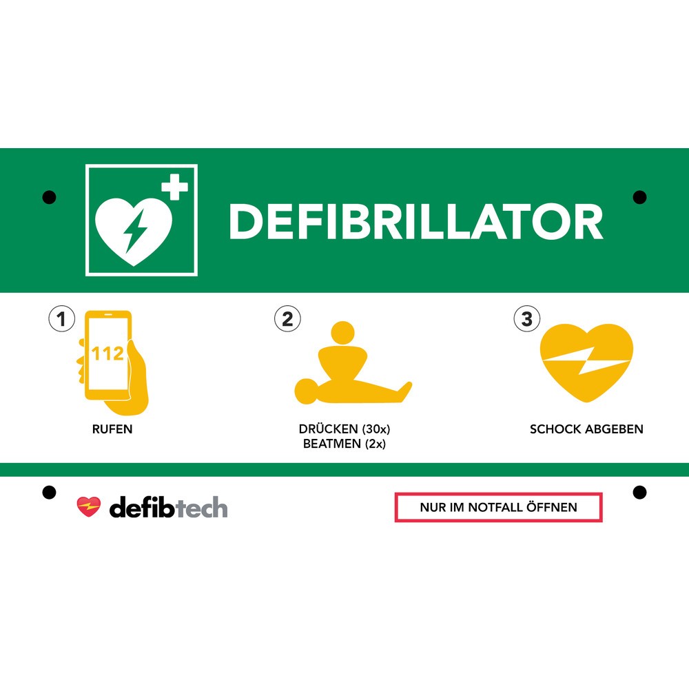 N° de l'image du produit 2 : Armoire pour défibrillateur avec alarme sonore, vert de sécurité