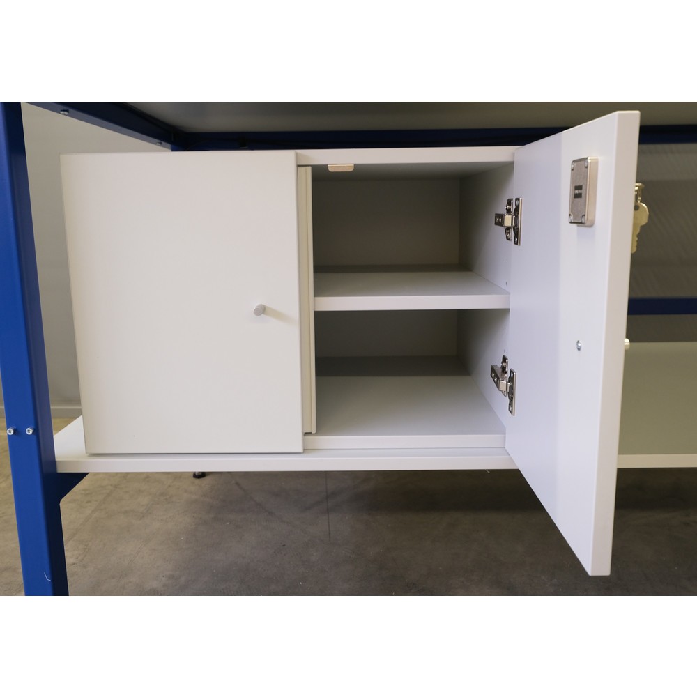 Illustration du produit: Armoire pour poste d'emballage Classic et Multiplex, verrouillable, plateau intermédiaire réglable
