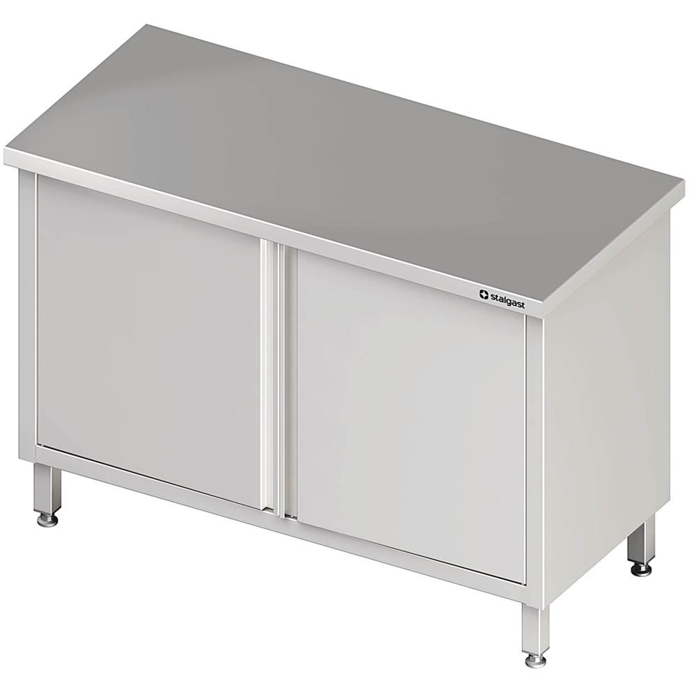 Illustration du produit: Armoire traversante Stalgast à portes battantes, 800x600x850 mm, sans rebord, soudée