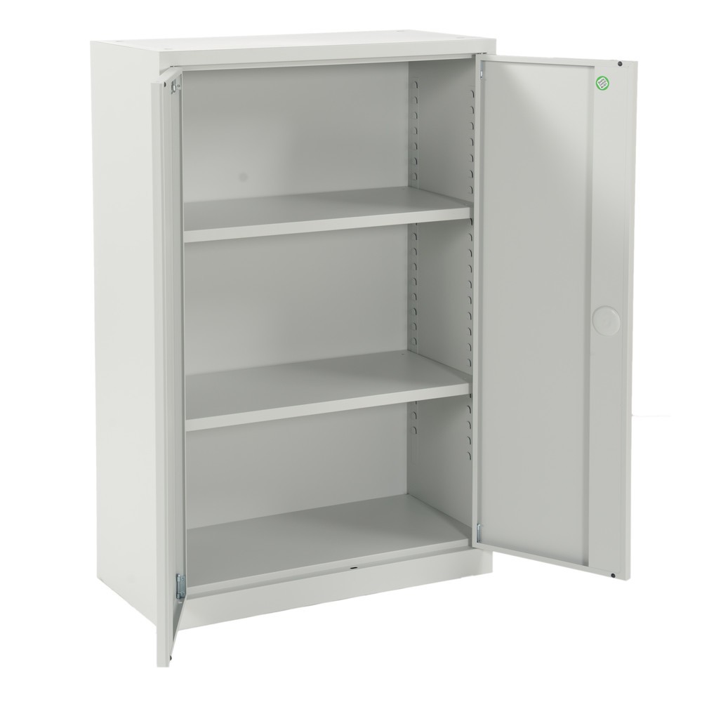 N° de l'image du produit 6 : Armoire universelle avec serrure à cylindre à pêne tournant, 3 hauteurs de classeur, HxlxP 1 200 x 800 x 380 mm