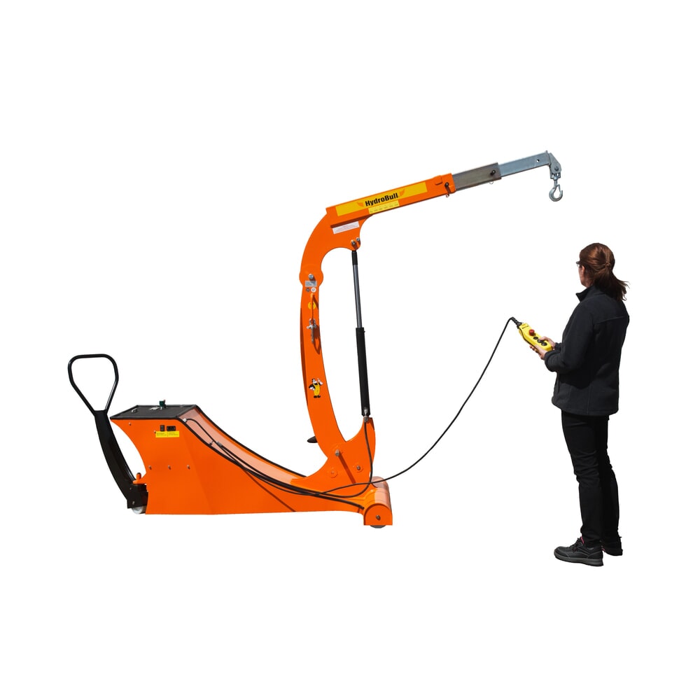 Produktabbildung Nr. 9: HydroBull® elektrischer Gegengewichts-Werkstattkran, Tragkraft max. 500 kg, manueller Fahrantrieb