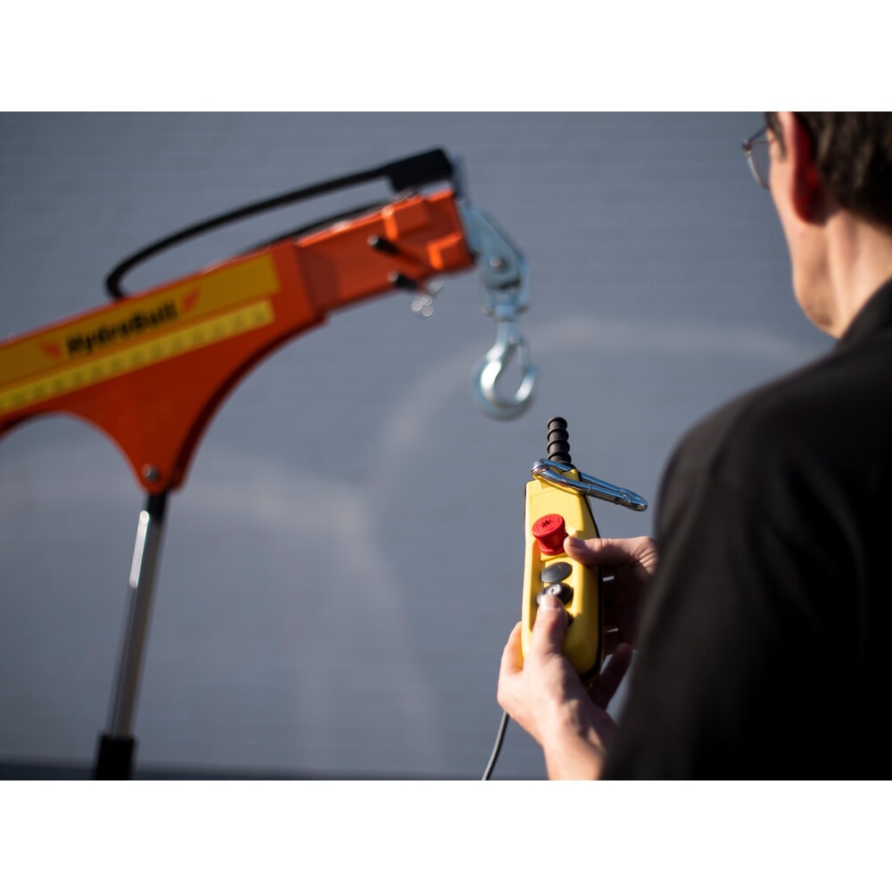 Produktabbildung Nr. 12: HydroBull® elektrischer Gegengewichts-Werkstattkran, Tragkraft max. 500 kg, manueller Fahrantrieb