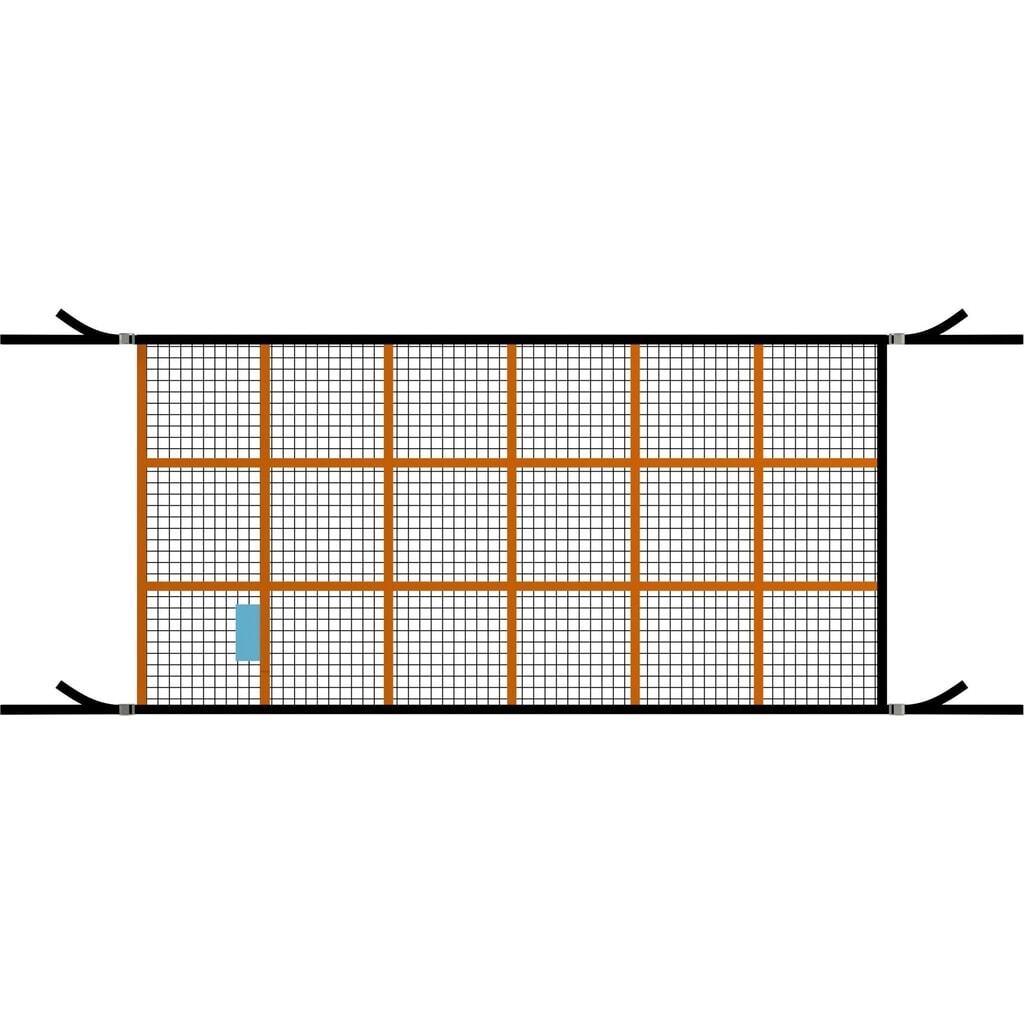 Produktabbildung: Dolezych Ladungssicherungsnetz DIN EN 12195-2 DoKEP 350, LxB 1.000 x 1.000 mm