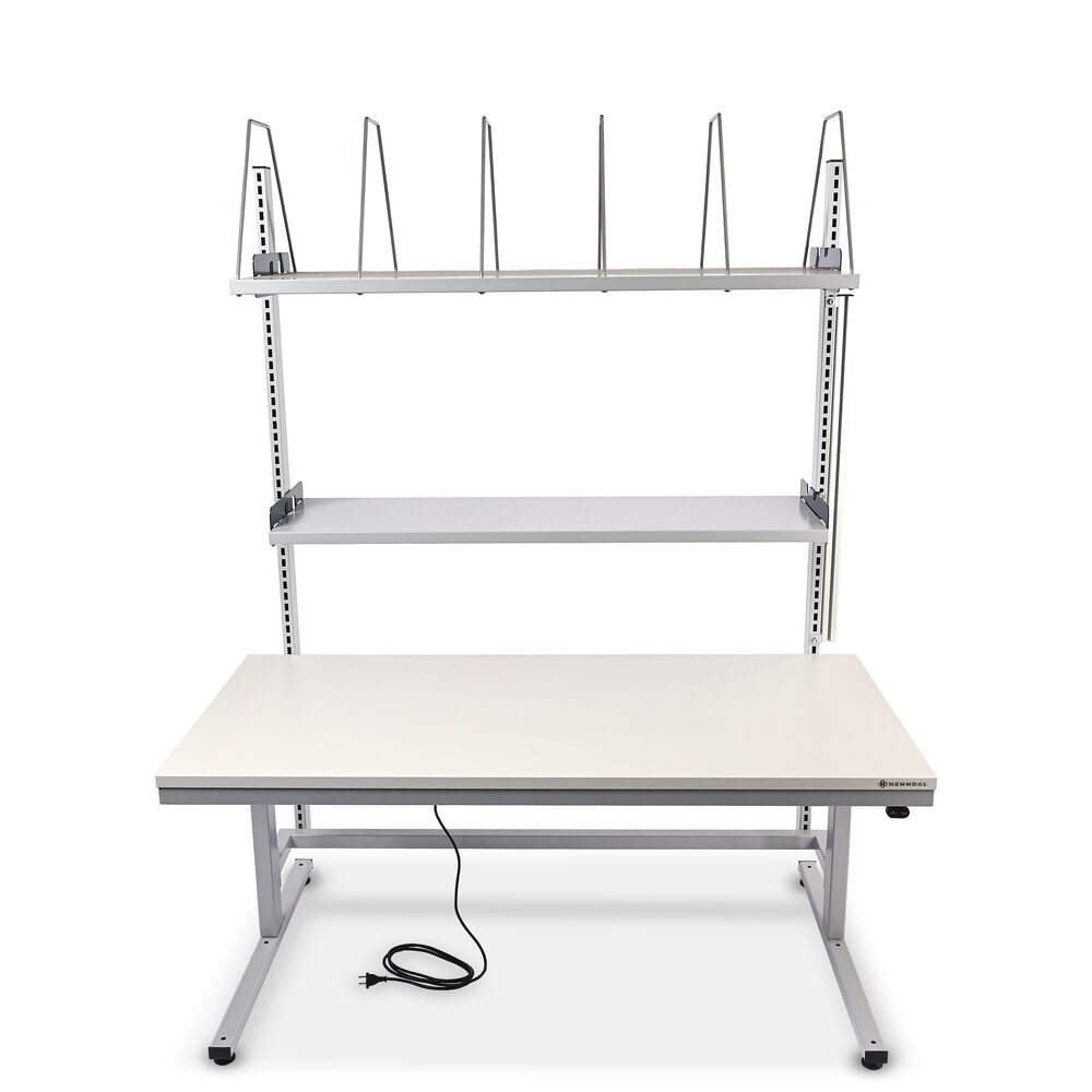 Produktabbildung Nr. 2: HEMMDAL Elektrisch höhenverstellbarer Packtisch ERGO 2, mit Aufbau, Tragfähigkeit 200 kg, HxBxT 720-1.220 x 2.000 x 750 mm