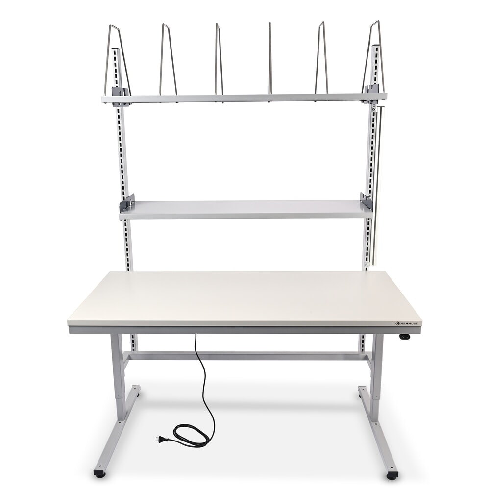 Produktabbildung Nr. 3: HEMMDAL Elektrisch höhenverstellbarer Packtisch ERGO 2, mit Aufbau, Tragfähigkeit 200 kg, HxBxT 720-1.220 x 2.000 x 750 mm