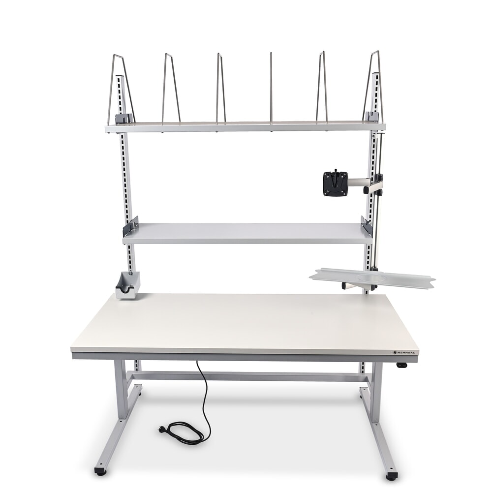 Produktabbildung Nr. 11: HEMMDAL Elektrisch höhenverstellbarer Packtisch ERGO 2, Komplett-Set, Tragfähigkeit 200 kg, HxBxT 720-1.220 x 1.600 x 750 mm