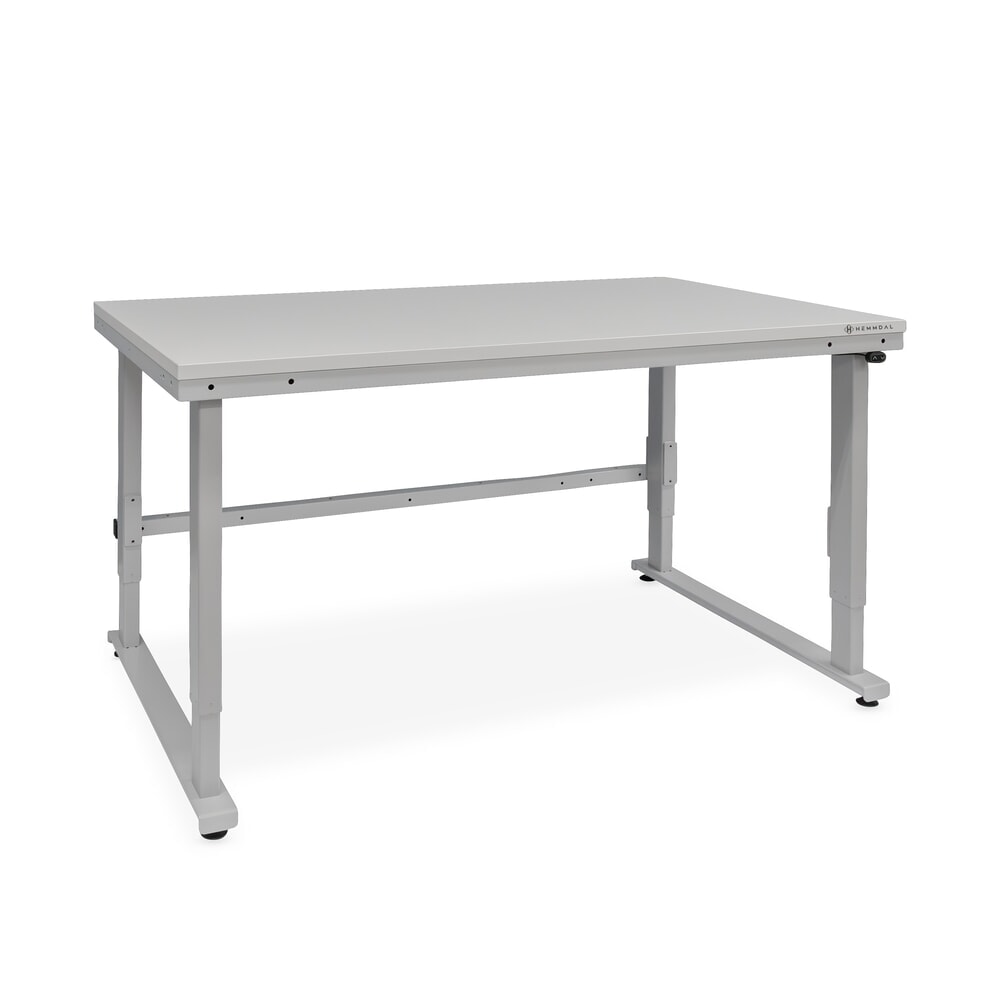 Produktabbildung: HEMMDAL Elektrisch höhenverstellbarer Packtisch ERGO 4, Grundtisch, Tragfähigkeit 300 kg, HxBxT 720-1.220 x 1.600 x 900 mm