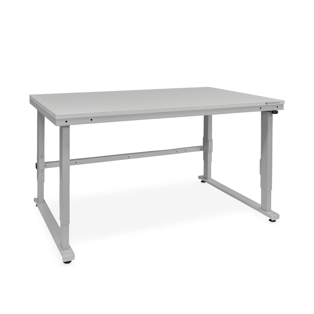 HEMMDAL Elektrisch höhenverstellbarer Packtisch ERGO 4, Grundtisch, Tragfähigkeit 300 kg, HxBxT 720-1.220 x 1.600 x 900 mm Produktabbildung: HEMMDAL Elektrisch höhenverstellbarer Packtisch ERGO 4, Grundtisch, Tragfähigkeit 300 kg, HxBxT 720-1.220 x 1.600 x 900 mm