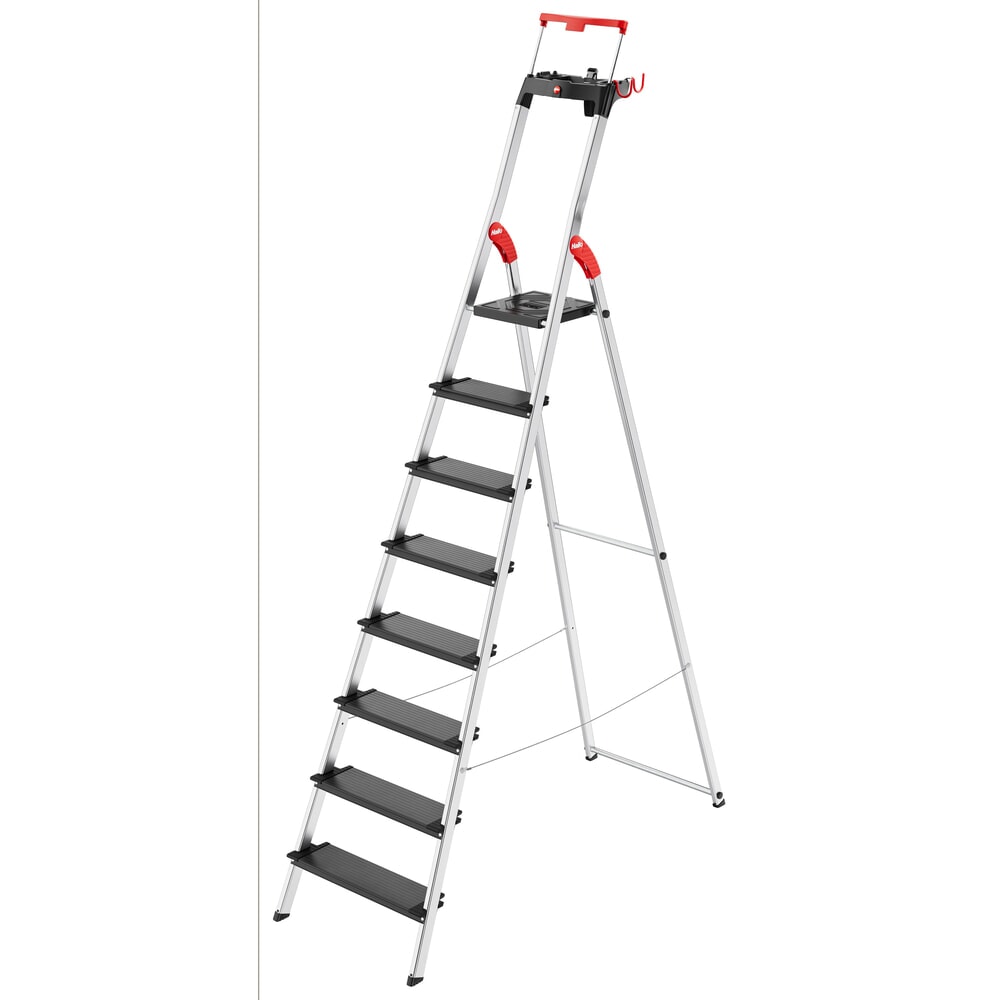Produktabbildung Nr. 1: Hailo Stufen-Stehleiter L100 TopLine, Standhöhe 1,72 m