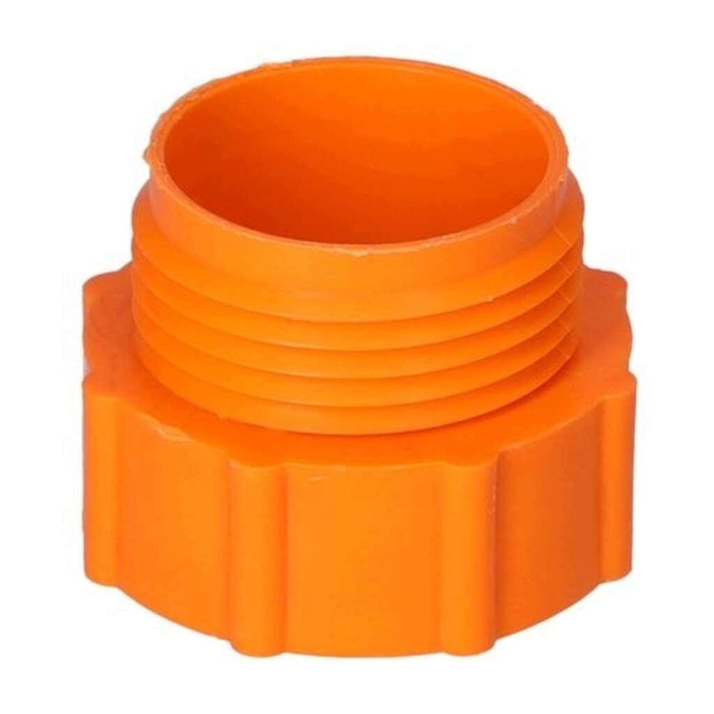 Denios Gewindeadapter von 2 Zoll fein (l) auf Trisure grob (A), orange Produktabbildung Nr. 1: Denios Gewindeadapter von 2 Zoll fein (l) auf Trisure grob (A), orange