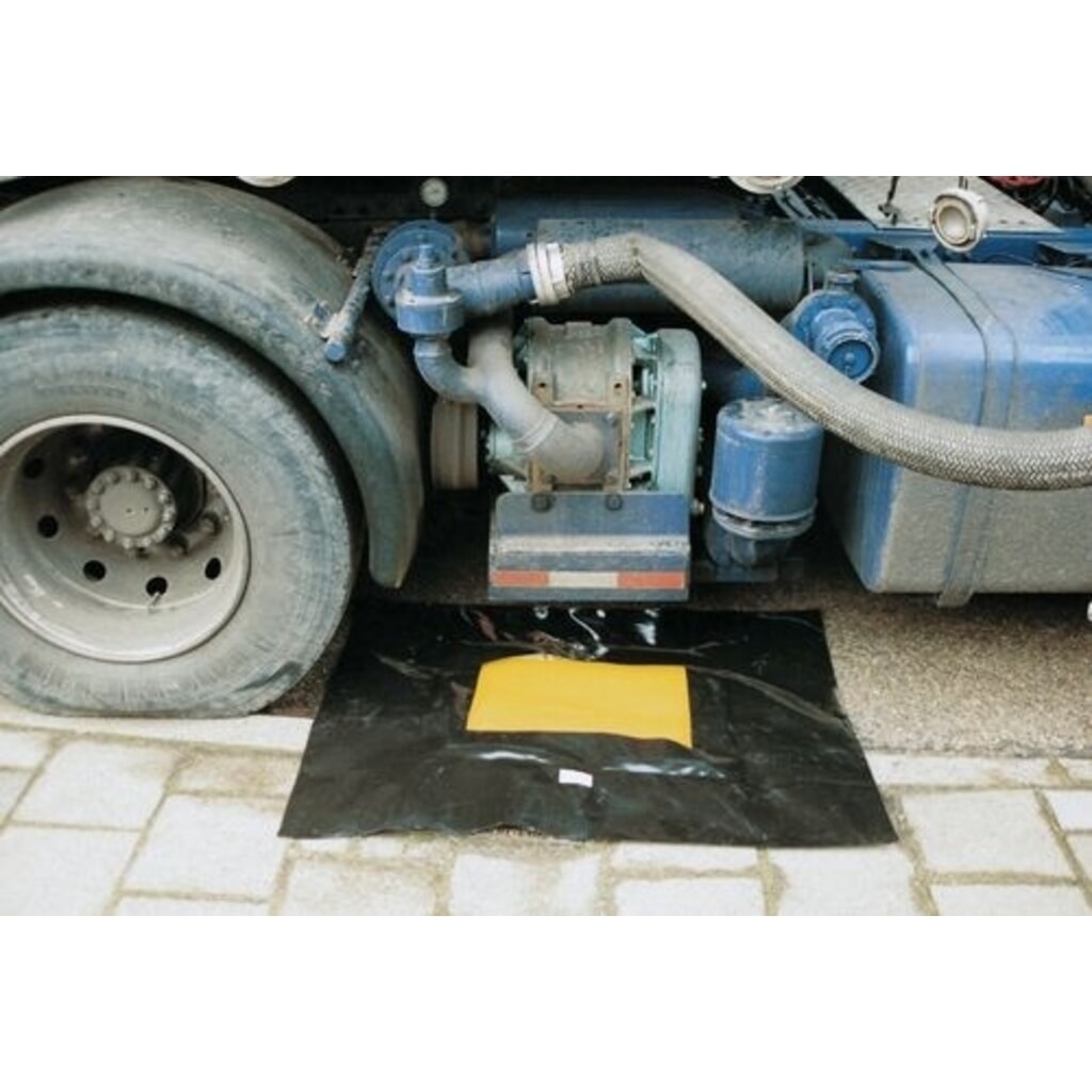 Produktabbildung: Denios Faltbare Auffangwanne aus Kunststoff, Auffangvolumen 100 l, HxBxT 150 x 1000 x 1000 mm