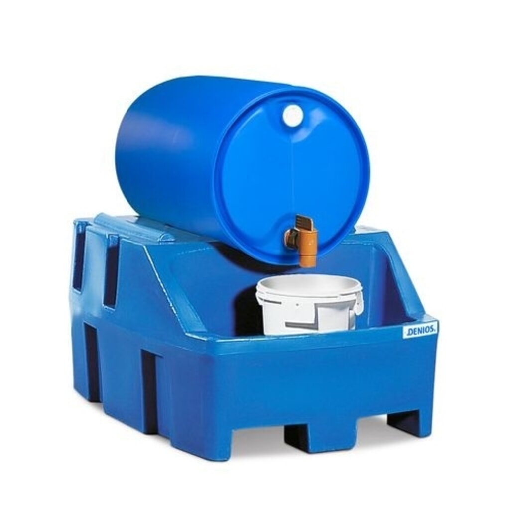 Denios Abfüllstation PolySafe RS aus Polyethylen, blau, für 1 Fass à 200 l Produktabbildung: Denios Abfüllstation PolySafe RS aus Polyethylen, blau, für 1 Fass à 200 l