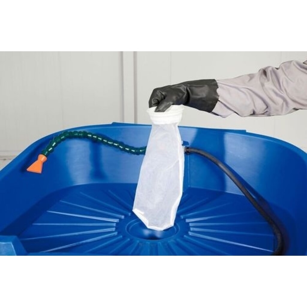 Filterbeutel für Denios Beckenablauf im Pinselwaschtisch 10" 50µ Produktabbildung: Filterbeutel für Denios Beckenablauf im Pinselwaschtisch 10" 50µ