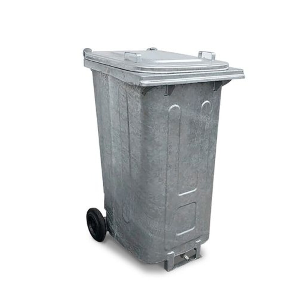 Produktabbildung: Denios Sammelbehälter für ölhaltigen Abfall, mobil, mit integriertem Ölablauf