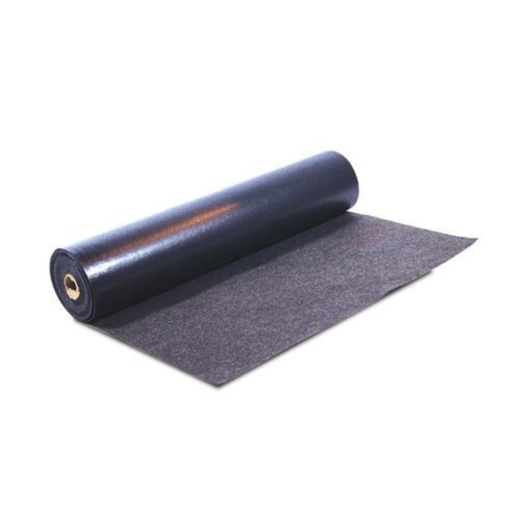 Produktabbildung: Denios Bindevlies Bodenschutzrolle DENSORB Extra PE, mit schwarzer PE-Beschichtung, 91 cm x 15 m