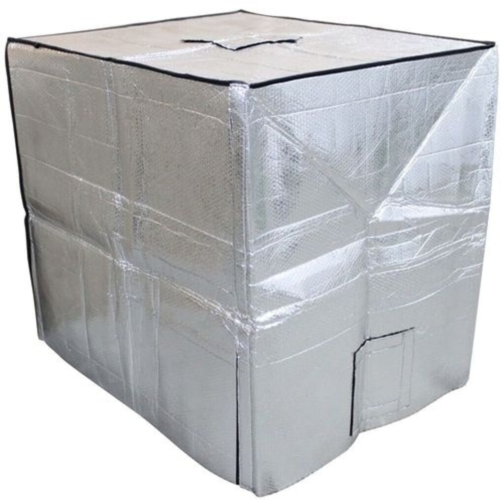 Produktabbildung: Denios IBC-Thermo-Cover, schützt gegen Temperaturschwankungen, für 1000 l IBC