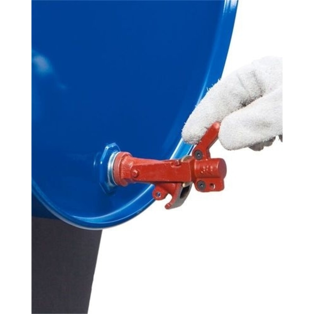 Produktabbildung Nr. 2: Denios Fasshahn aus Grauguss mit Messingverschlussplatte, Gewinde-Ø 3/4 Zoll