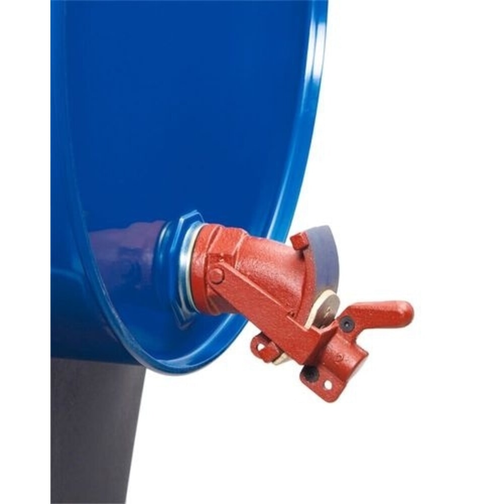 Produktabbildung Nr. 2: Denios Fasshahn aus Grauguss mit Messingverschlussplatte, Gewinde-Ø 2 Zoll