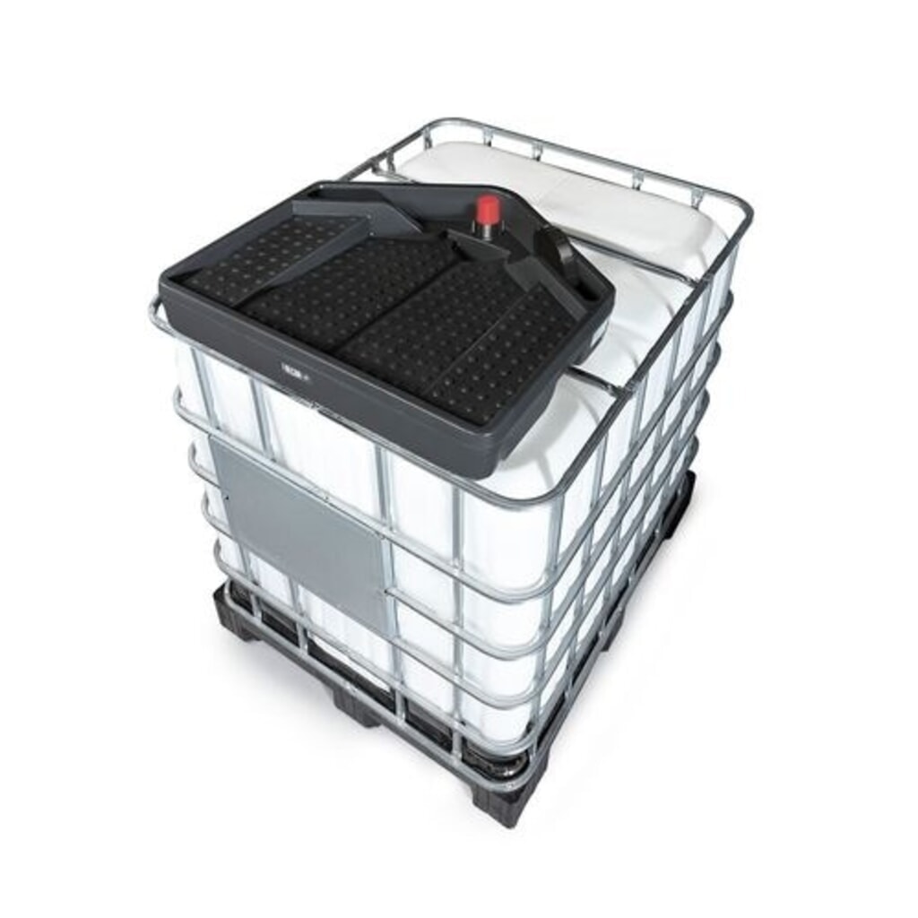Denios Fasstrichter für IBC FALCON aus PE, 15 l, eckig, Ablauföffnung Ø 145 mm Produktabbildung Nr. 2: Denios Fasstrichter für IBC FALCON aus PE, 15 l, eckig, Ablauföffnung Ø 145 mm