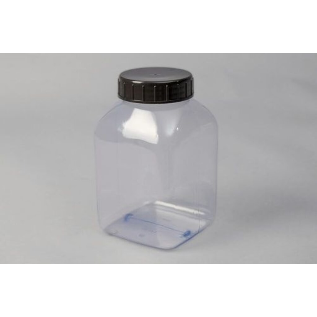 Produktabbildung Nr. 2: Denios Weithalsflaschen aus PVC, eckig, natur-transparent, 2000 ml, 6 Stück