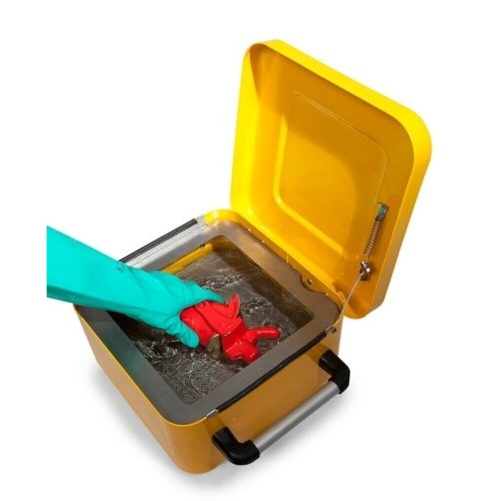 Produktabbildung Nr. 3: Denios Kleinteilereiniger FALCON aus Stahl, Erdungsanschluss, lackiert, mit Eintauchsieb, 10 l