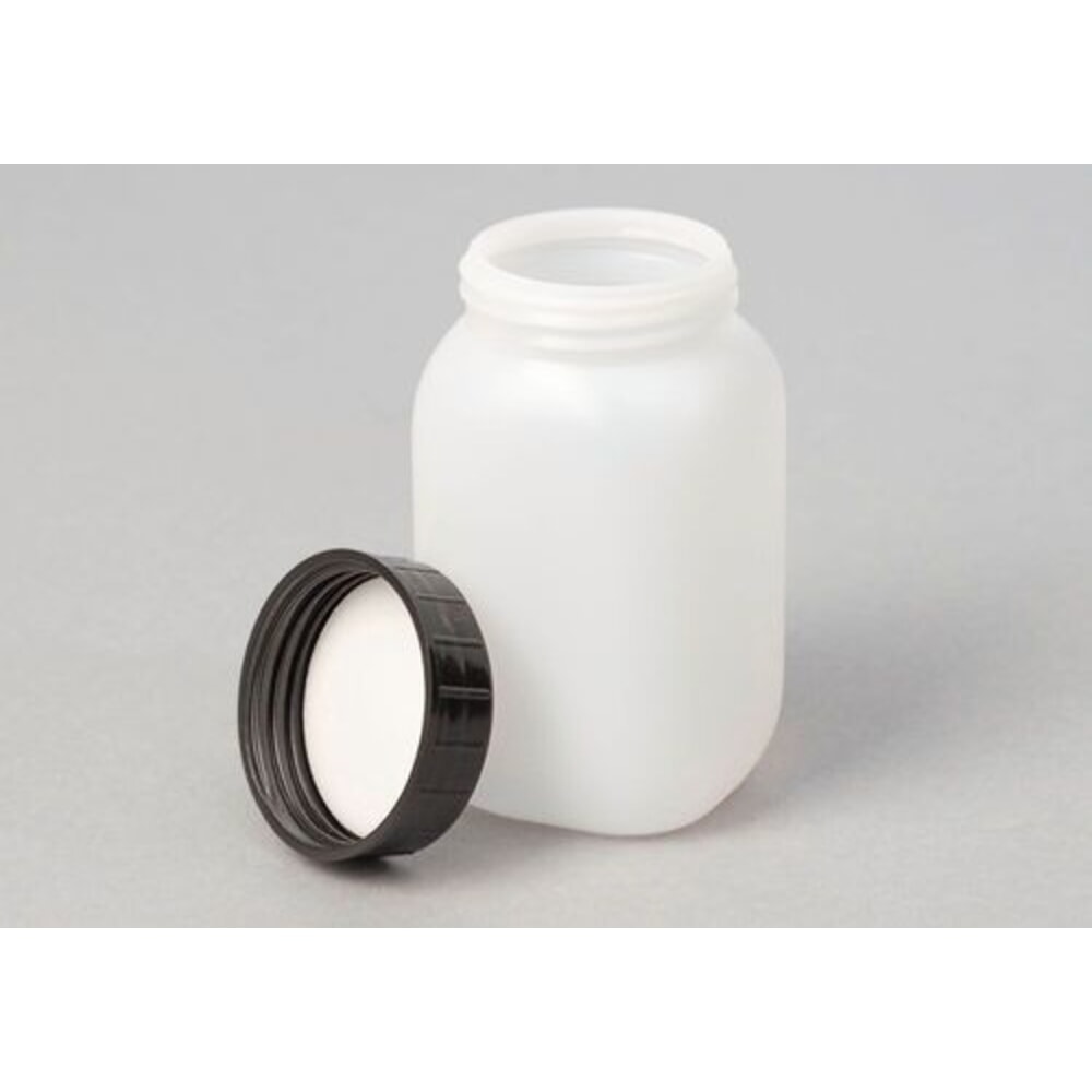 Produktabbildung Nr. 2: Denios Weithalsflaschen aus HDPE, eckig, natur-transparent, 250 ml, 24 Stück