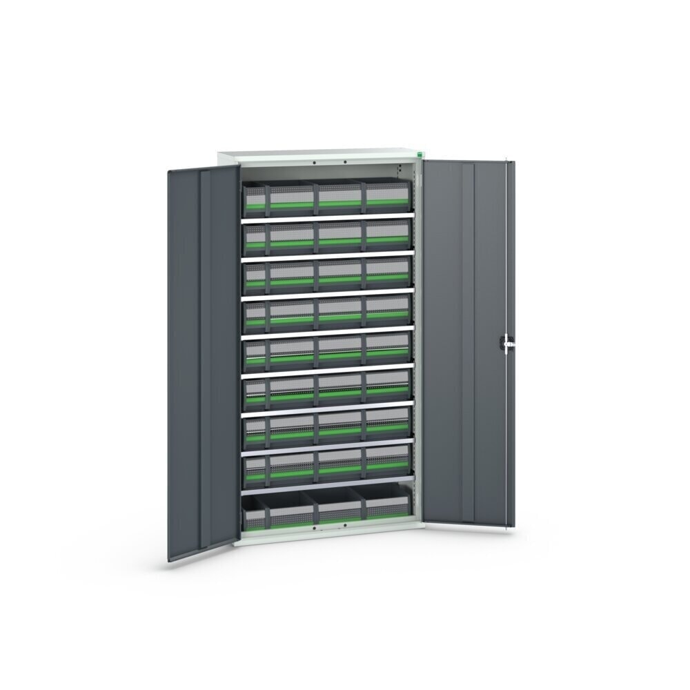 Produktabbildung Nr. 3: bott verso Magazinschrank, mit 8 Fachböden und 36 bottBoxen, BxTxH: 1050 x 350 x 1000 mm
