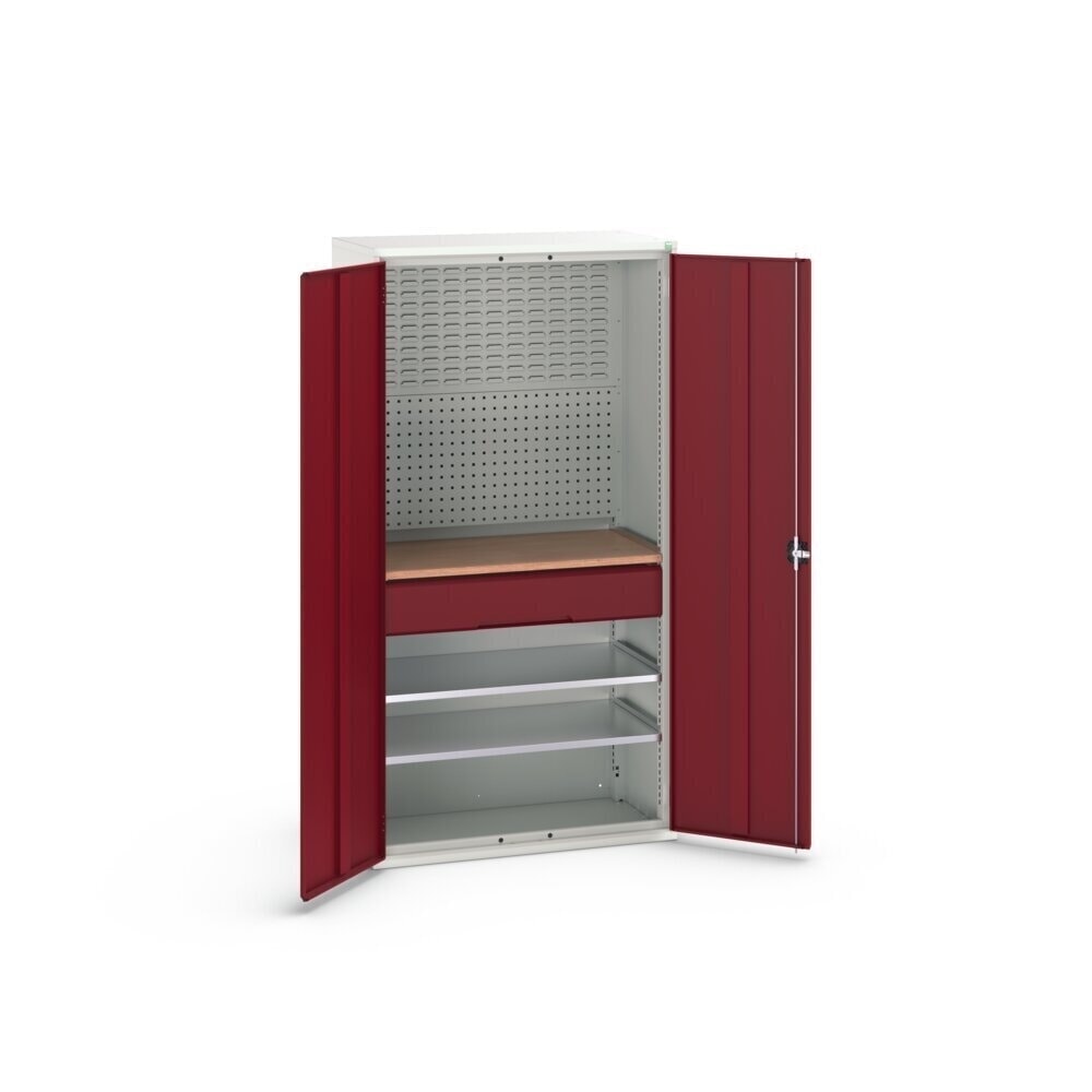 Produktabbildung Nr. 3: bott verso Flügeltürschrank mit 1 Schublade, mit 2 Fachböden und Rückwand, BxTxH: 1050 x550 x 2000 mm