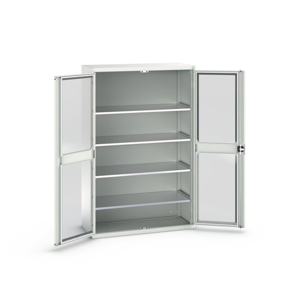 Produktabbildung Nr. 3: bott verso Flügeltürschrank mit Sichtfenster, mit 4 Fachböden, BxTxH: 1300 x 550 x 2000 mm