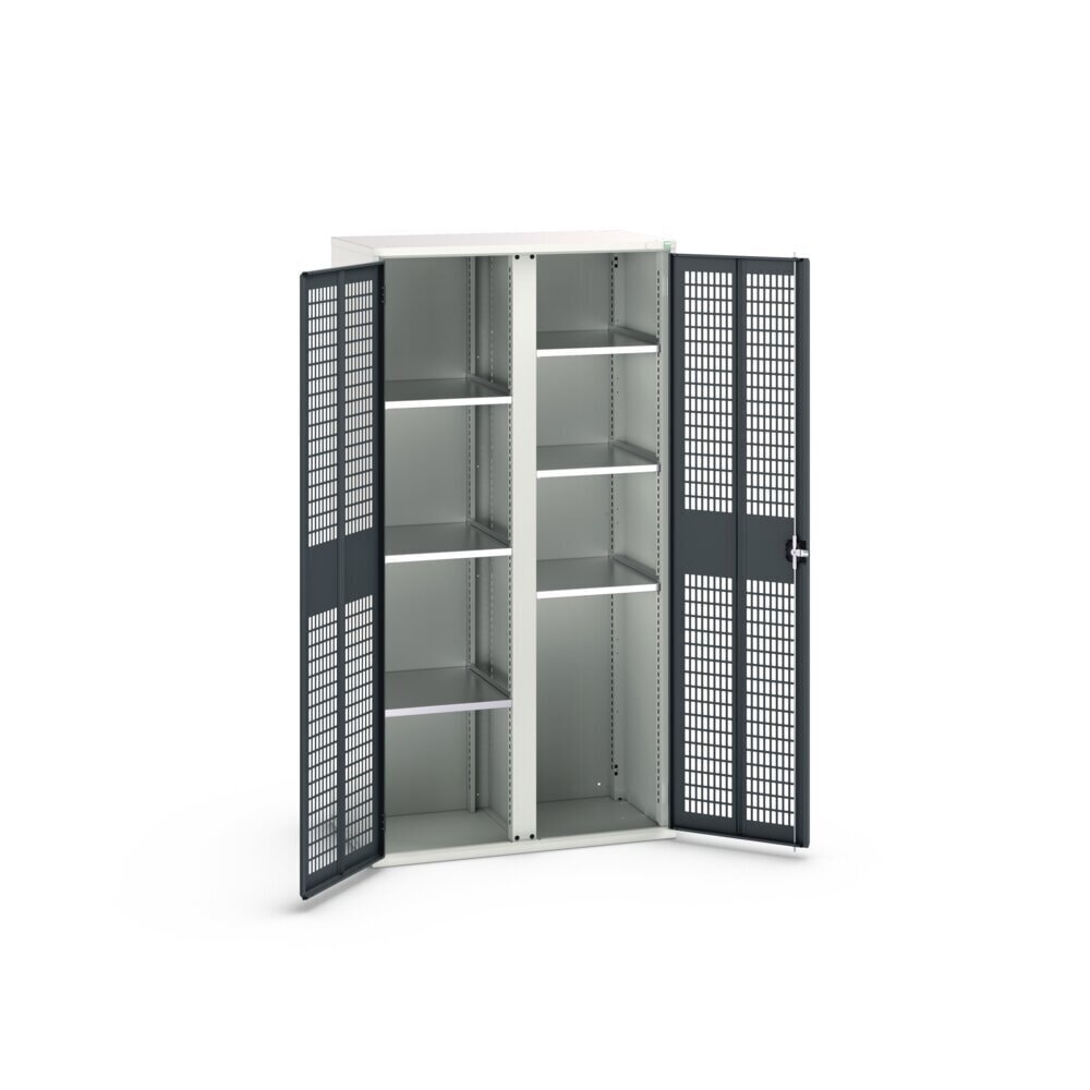 Product image no. 2: bott verso clothes locker with ventilation, with 6 shelves and partition, WxDxH: 1050 x 550 x 2000 mm