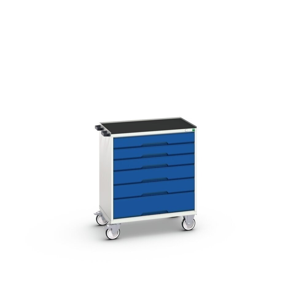Produktabbildung Nr. 3: bott verso mobiler Schubladenschrank, mit 6 Schubladen und Abrollrand, BxTxH: 800 x 550 x 965 mm