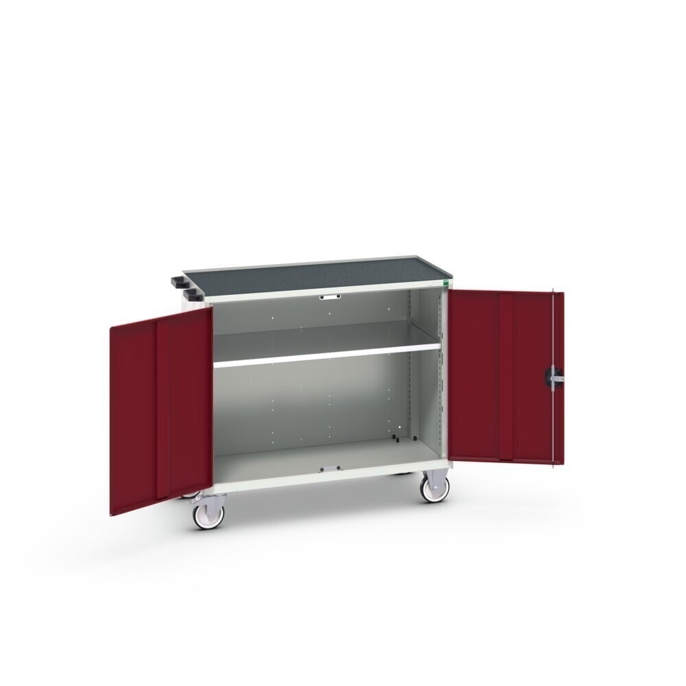 Product image no. 2: bott verso mobile drawer cabinet with 2 doors, shelf and raised edge