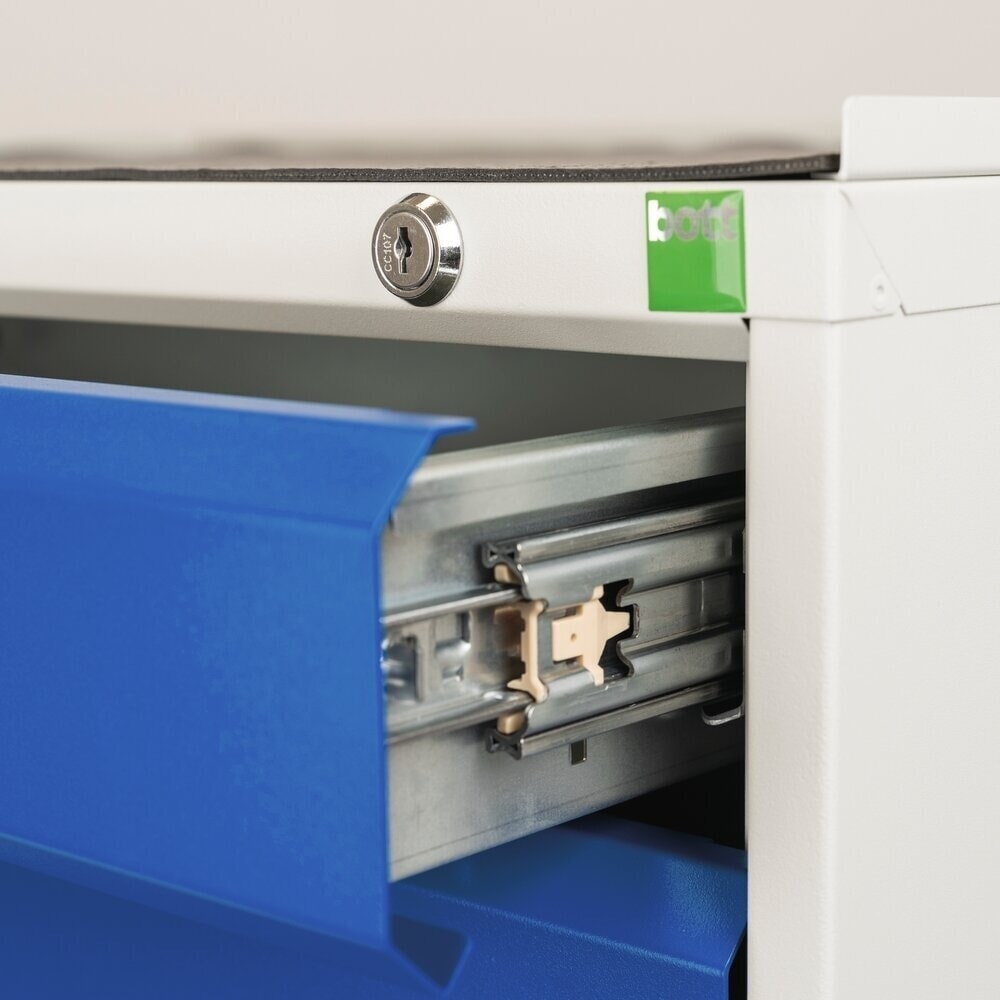 Produktabbildung Nr. 3: bott verso Werkstattwagen, mit 6 Schubladen und Multiplex Top