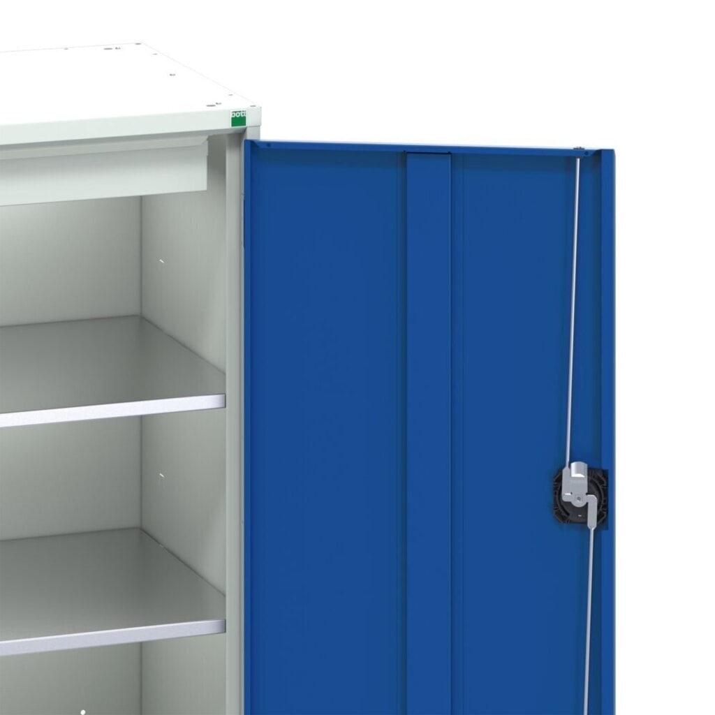 bott verso Economy Pult mit glatter Rückwand, 2 Fachböden, 1 Schublade, Ordnerablage, BxTxH: 1050 x550 x 2000 mm Produktabbildung Nr. 3: bott verso Economy Pult mit glatter Rückwand, 2 Fachböden, 1 Schublade, Ordnerablage, BxTxH: 1050 x550 x 2000 mm