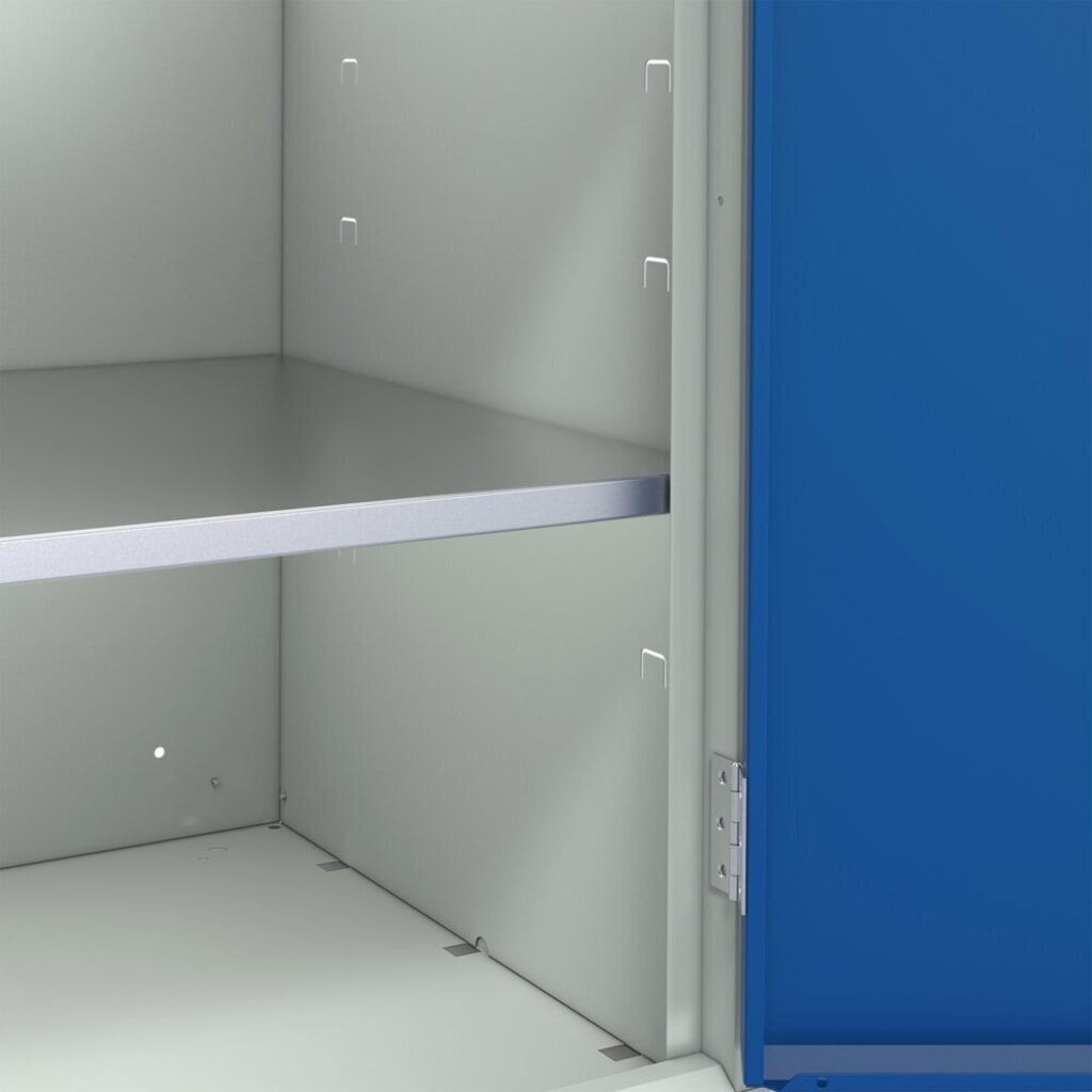 bott verso Economy Pult mit glatter Rückwand, 2 Fachböden, 1 Schublade, Ordnerablage, BxTxH: 1050 x550 x 2000 mm Produktabbildung Nr. 4: bott verso Economy Pult mit glatter Rückwand, 2 Fachböden, 1 Schublade, Ordnerablage, BxTxH: 1050 x550 x 2000 mm