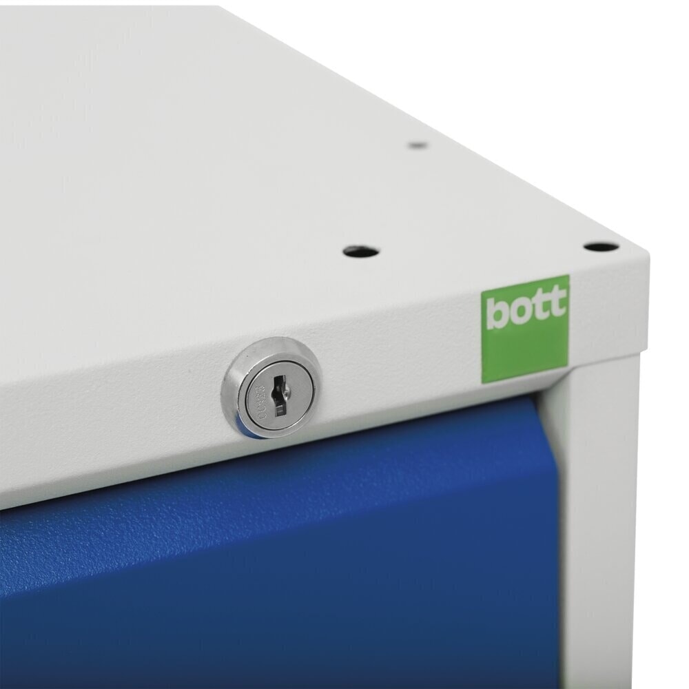 Produktabbildung Nr. 5: bott verso Montagewagen, mit 2 Türen, Fachböden und Multiplex-Top, BxTxH: 1050 x 600 x 980 mm