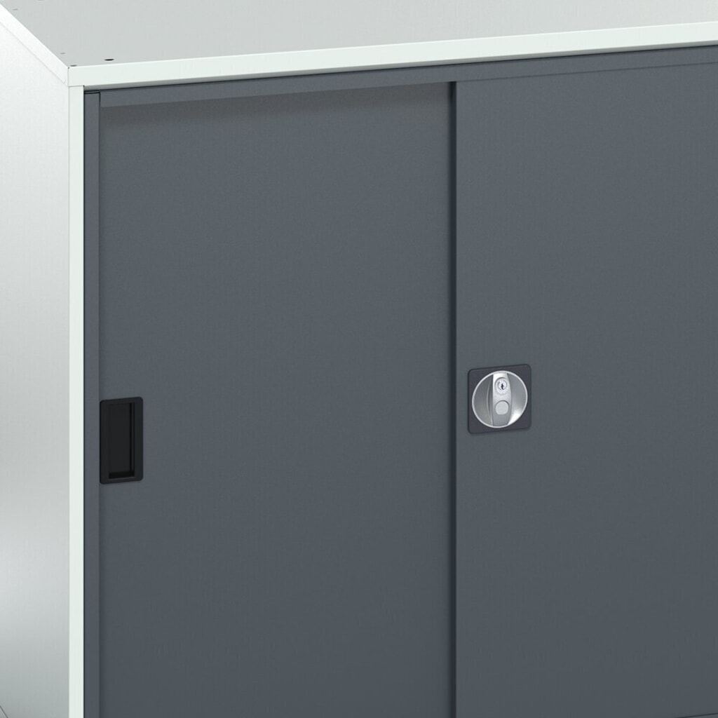 bott verso Schiebetürschrank, mit 2 Fachböden, BxTxH: 1050 x 550 x 1000 mm Produktabbildung Nr. 8: bott verso Schiebetürschrank, mit 2 Fachböden, BxTxH: 1050 x 550 x 1000 mm